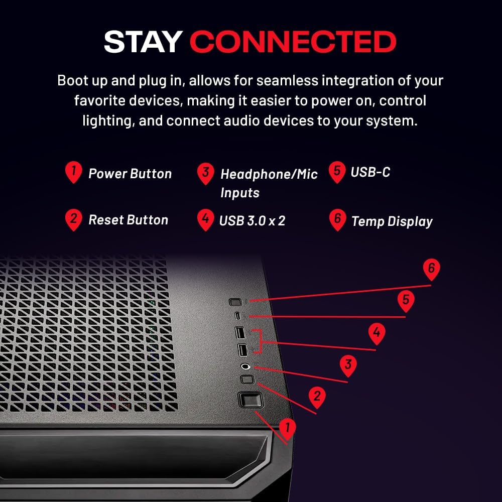 Skytech Gaming Legacy 4 Gaming PC, Intel Ultra 7 270K Plus 5.4GHz, NVIDIA RTX 5080 16GB VRAM, 1TB Gen4 NVMe SSD, 32GB DDR5 RAM 6000, 850W Gold ATX 3 PSU, 360 ARGB AIO, WI-FI 6, Windows 11, Desktop