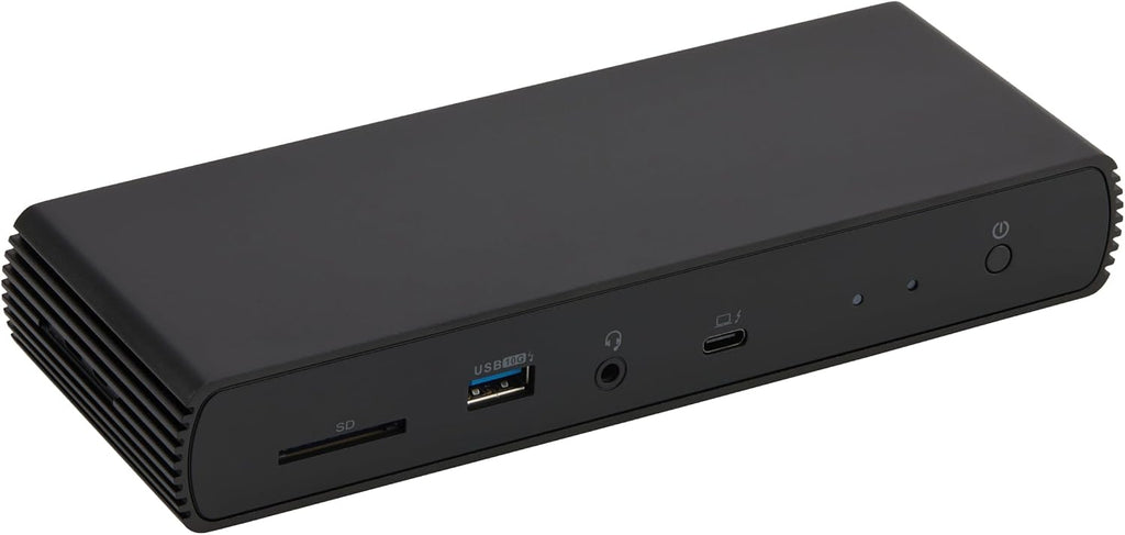 Amazon Basics Thunderbolt 4 Pro Docking Station, Dual 4K Monitor Support, 8K Display, 2xTBT4, 1xHDMI2.1, 3xUSB A 3.1, RJ45 Ethernet, Black, 7.86 x 2.95 x 1.23 inches