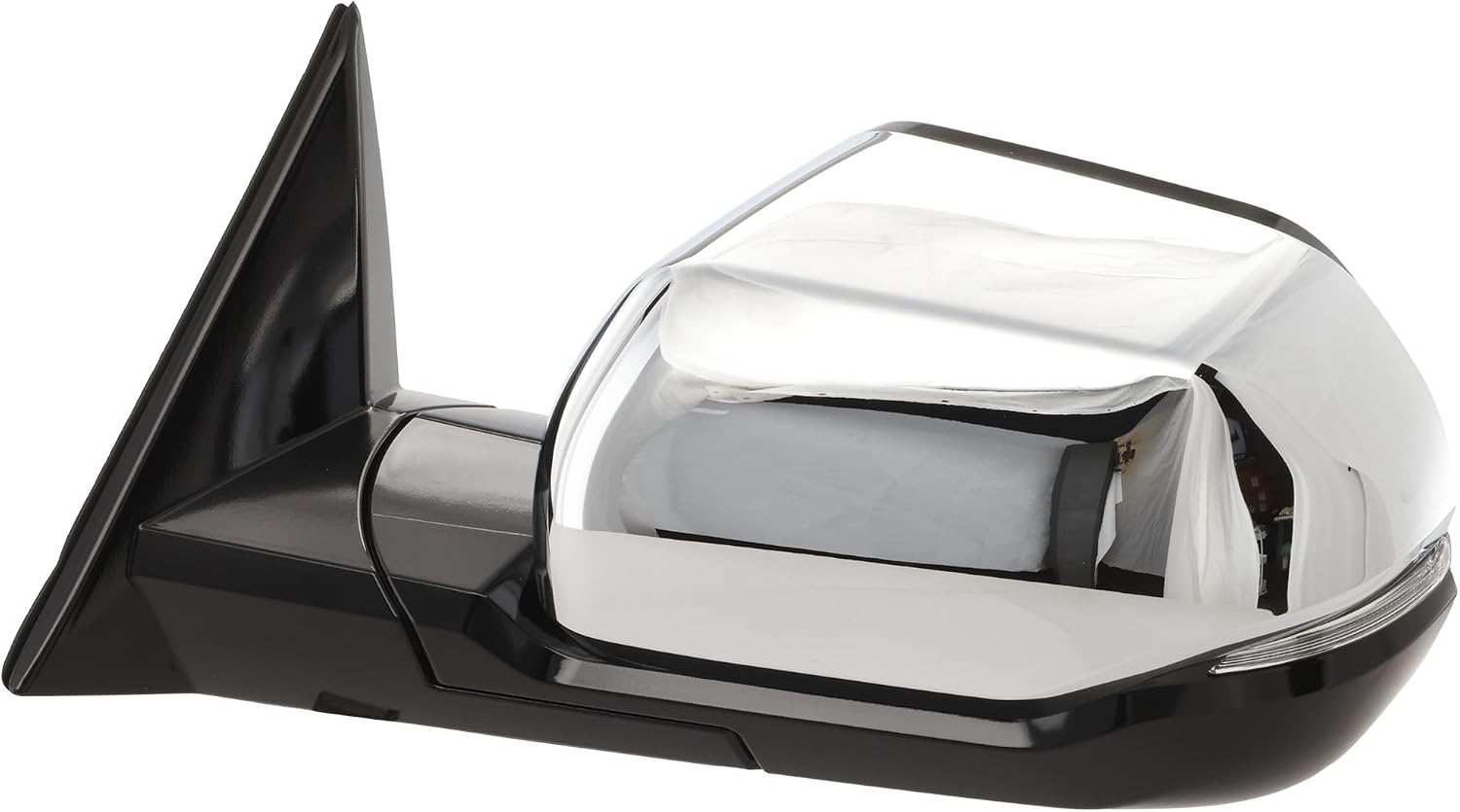 Garage-Pro Driver Side Power Heated Mirror for Toyota Tundra 2022-2024 Power Fold With Signal Light, Blind Spot Monitor & Memory; Without Auto-Dimming Chrome