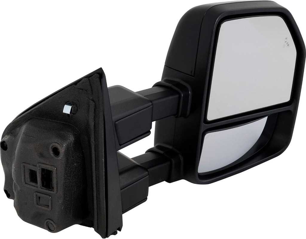 Kool Vue Passenger Side Power Heated Towing Mirror for Ford F-250 Super Duty 2020-2022 Power Fold With Signal Light, Blind Spot Monitor & Puddle Lamp; Without Memory Auto Extend Paintable