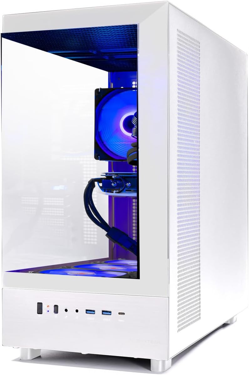 Skytech Gaming Azure 3 Gaming PC, Intel i5 14400F 2.5GHz, NVIDIA RTX 5060 Ti 8GB VRAM, 1TB NVMe SSD, 24GB DDR5 RAM 6000, 650W Gold PSU, WI-FI 5, Windows 11, Desktop