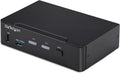 StarTech.com 2-Port DisplayPort KVM Switch, 4K 60Hz, DP 1.2, HDCP 1.4, EDID Management, 2-Port USB 3.0 Hub, TAA Compliant