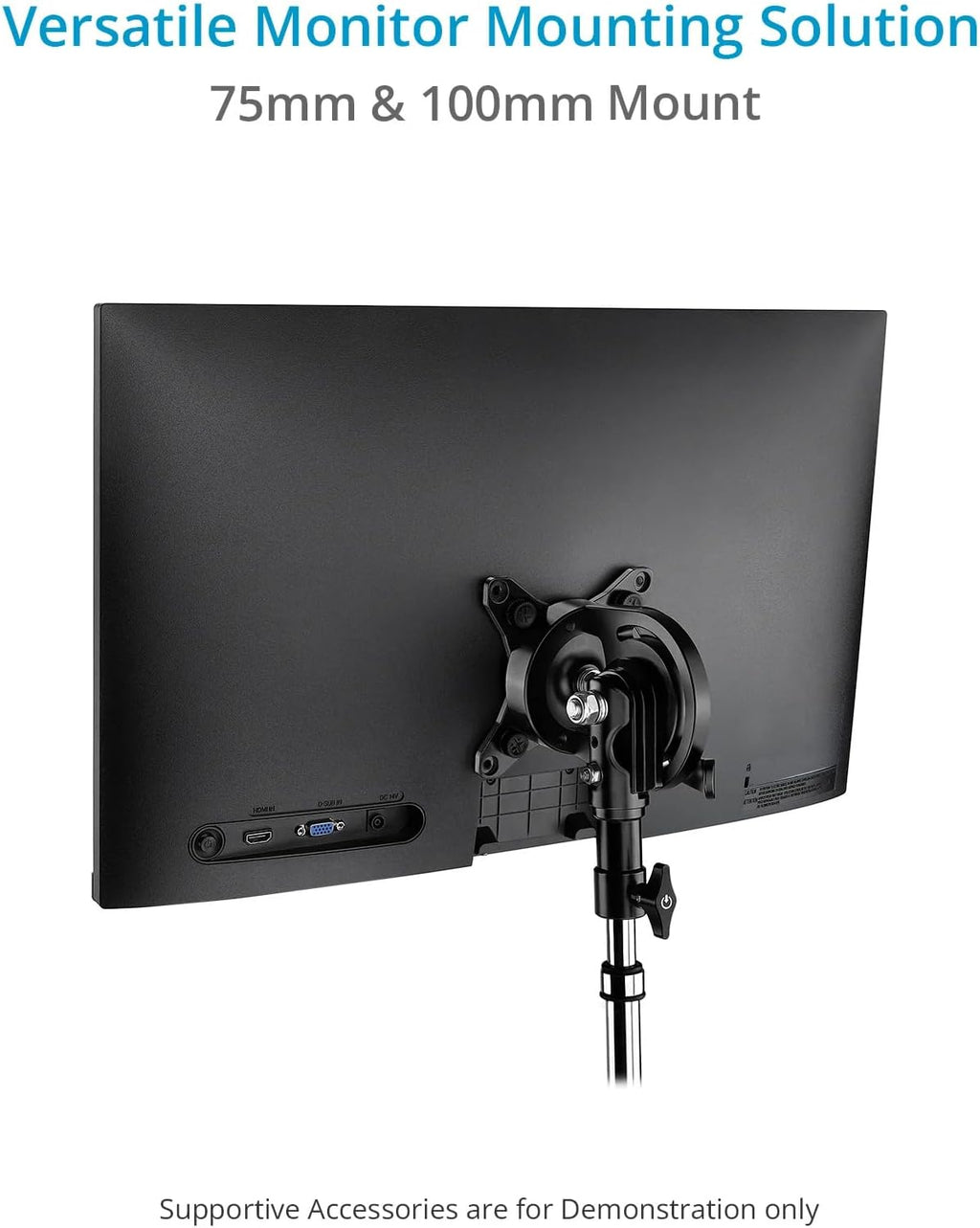 PROAIM 360° Rotation (75mm/100mm) Tilting Monitor Mount. Comes with a 5/8' Baby Pin Receiver. Tilt Range: 230°. Payload up to 22kg / 50lb (P-ROTN-01)