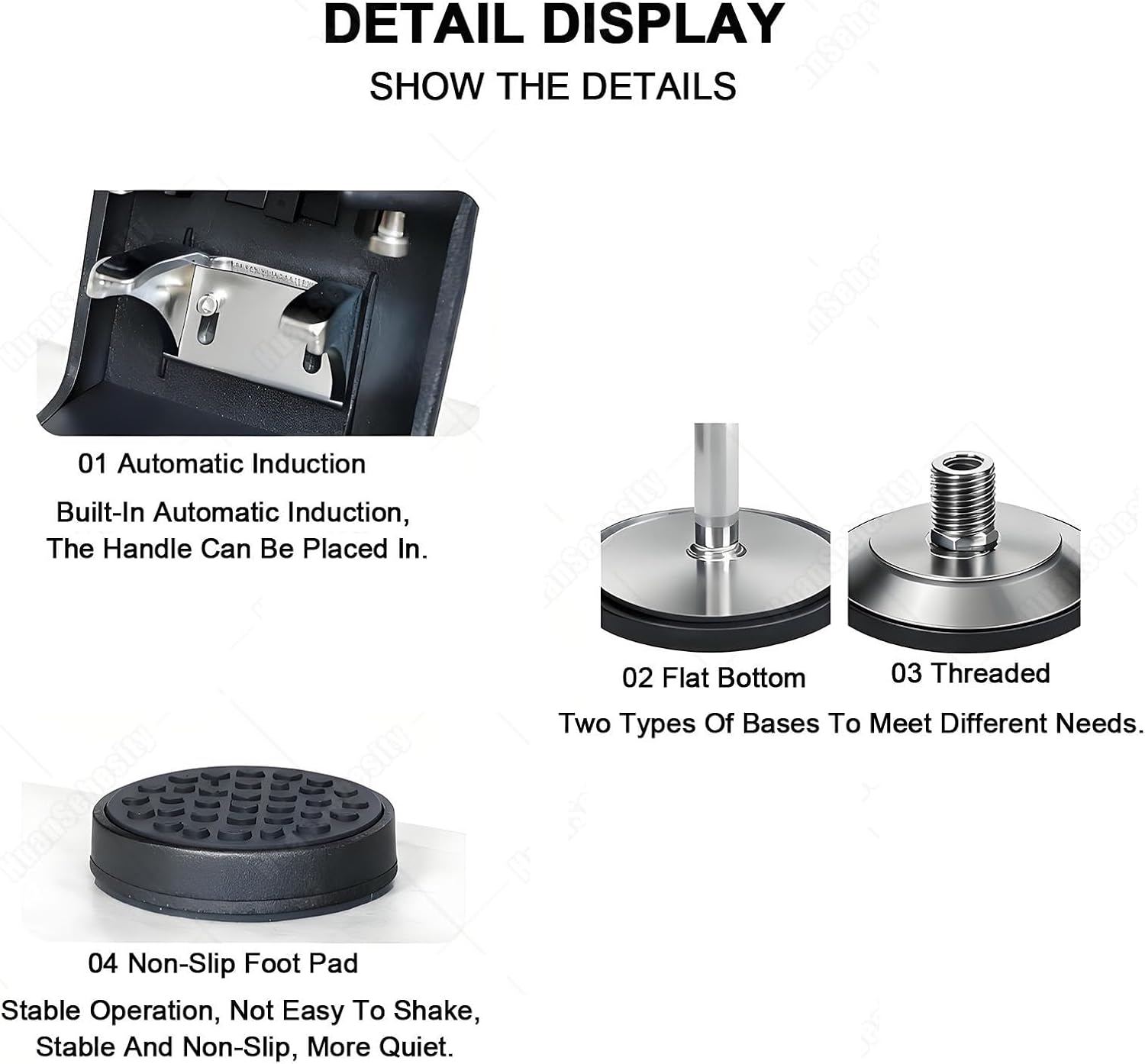 58mm Electric Coffee Tamper,Automatic Expresso Coffee Powder Press Machine,Fully Automatic Coffee Masher10-30kg Pressure, 1 to 3 Adjustable Tamp Times for Office