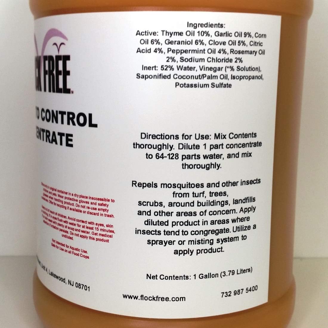 Natural Mosquito Repellent Concentrate 1 Gallon – Non-Toxic Outdoor Pest Control Spray – Kills and Repels Mosquitoes, Ticks, Fleas, Ants & More – Safe for Kids & Pets – Makes 128 Gallons
