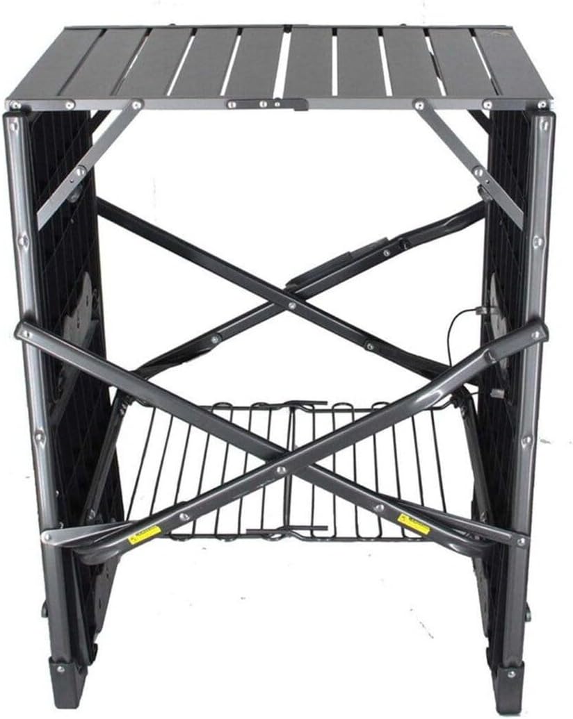 GCI OUTDOOR Slim-Fold Cook Station | Portable Folding Kitchen Table with a Heat Resistant Tabletop, 4 Side Tables & Storage Rack, Perfect for Picnics & Camping Trips