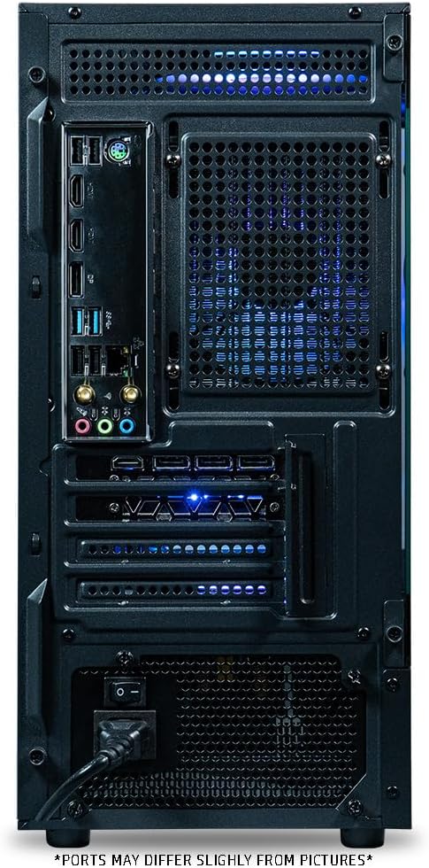 ViprTech Stryker 1.0 Gaming PC - Intel i5-9400F (4.1GHz Turbo), AMD RX 580 8GB, 16GB DDR4, 500GB SSD, WiFi BT, Win 11 Pro, RGB, Desktop Computer Prebuilt, Black