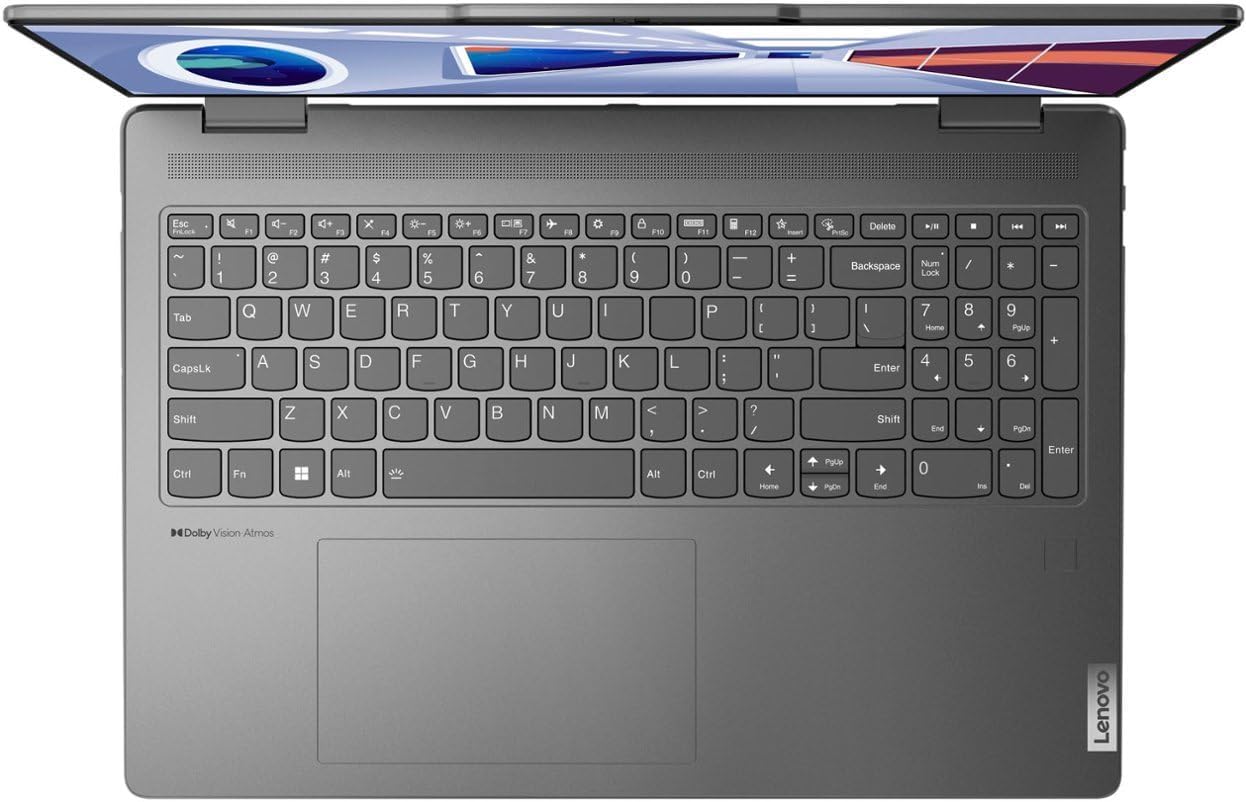 Lenovo 2023 Yoga 7i 16' 2-in-1 Touchscreen Laptop, 13th Intel Evo Platform 10-Core i7-1355U, 16GB LPDDR5 RAM, 1TB SSD, Intel Iris Xe Graphics, Backlit KB, FP, 1080p IR Webcam, Win11 Home