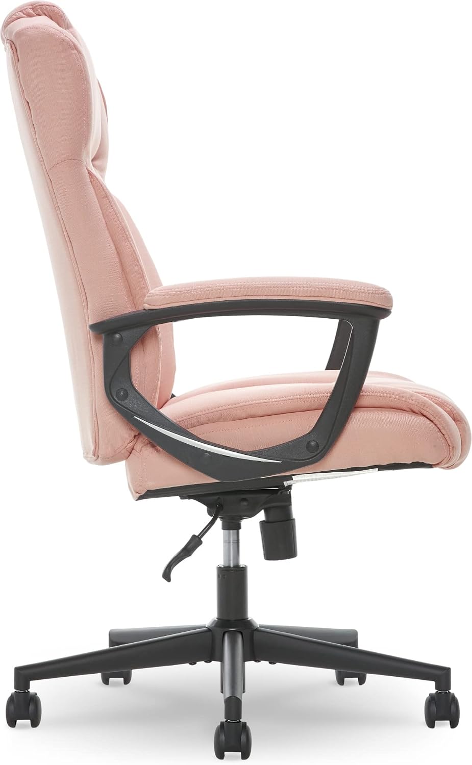 Serta Connor Executive Office Chair, Ergonomic Computer Chair with Layered Body Pillows, Contoured Lumbar, Adjustable Seat, Microfiber Fabric, Pink