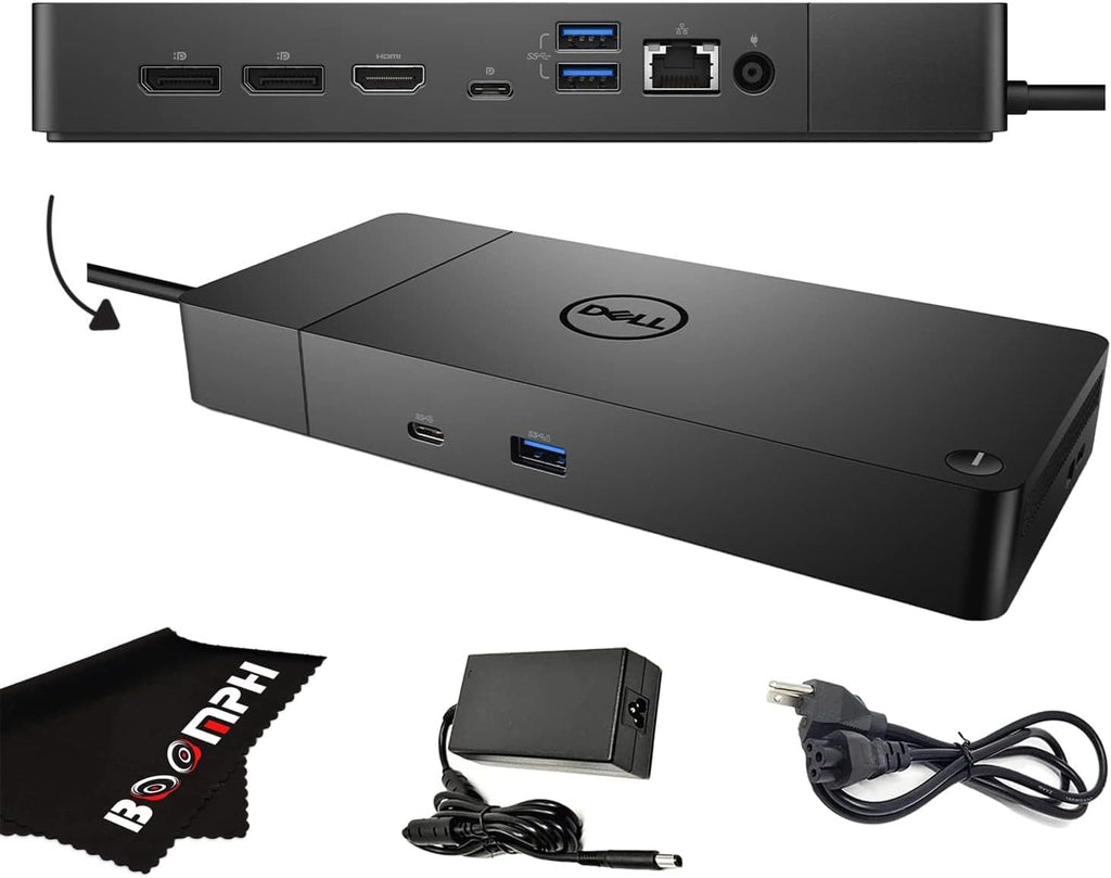 Dell WD19S Docking Station with 180W Power Adapter and 130W Power Delivery - USB Type-C HDMI, Dual DisplayPort (WD19S180W) -Boomph's Comprehensive Ultimate Performance Dock Solution for Your Workspace