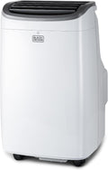 BLACK+DECKER Portable Air Conditioner, 8,000 BTU (3,950 BTU SACC) for Rooms up to 400 Sq. Ft., Portable AC with Follow Me Remote Control and Window Kit, BPACT08WT, White