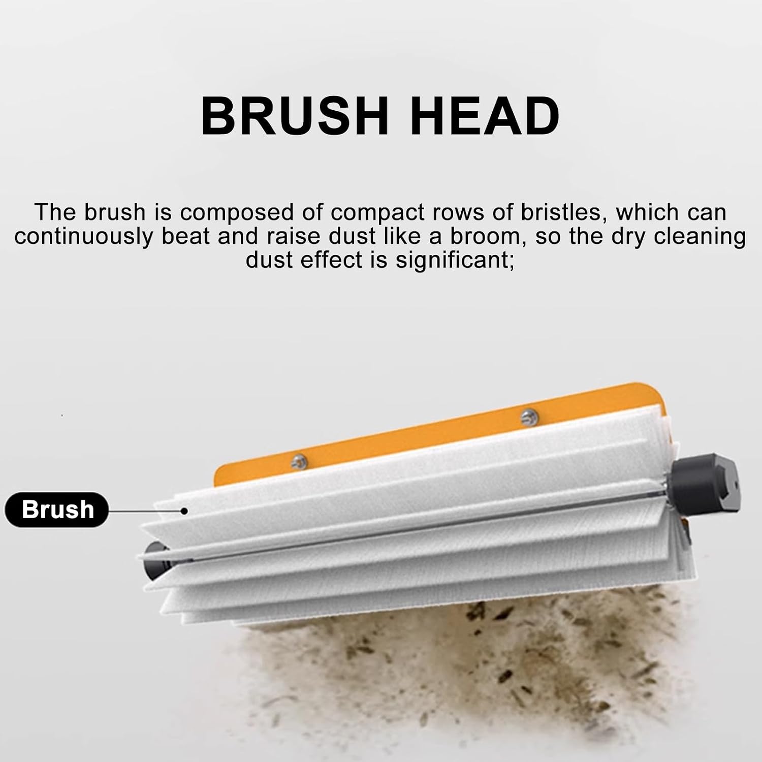 7.5m Photovoltaic Panel Cleaning Brush, Electric Solor Panel Cleaning Tool, Automatic Water Supply Cleaning Roller Brush, Dry Cleaning No Water Brush,Mains