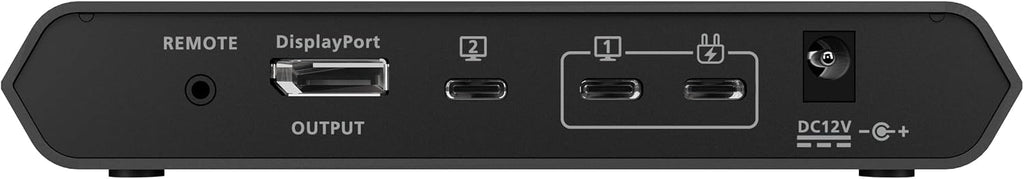 IOGEAR 2-Port 4K USB-C Desktop KVM with DISPLAYPORT Output and USB Peripheral