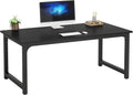 Tribesigns Modern Computer Desk, 63 x 31.5 inch Large Office Desk Computer Table Study Writing Desk Workstation for Home Office, Black