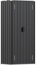 Patiowell 28 Cuft Outdoor Storage Cabinet with Adjustable Shelves, Black