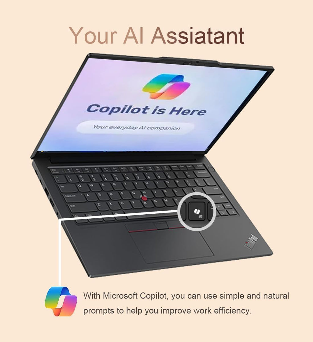 Lenovo Gen 13 ThinkPad X1 Carbon Touchscreen Laptop with Intel Ultra 7 255U Processor, 14' WUXGA 100% sRGB, 32GB DDR5 RAM, 2TB NVMe Performance SSD, FHD+ IR+ RGB Camera, and Windows 11 Pro