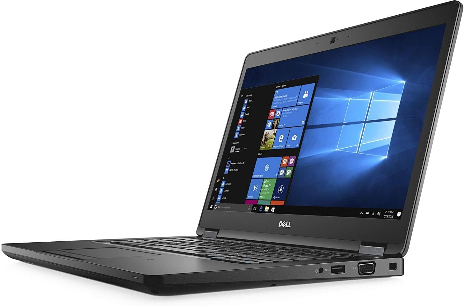 Dell Latitude 5480 Intel Core i7-7820HQ X4 2.9GHz 16GB 256GB SSD 14', Black (Renewed)