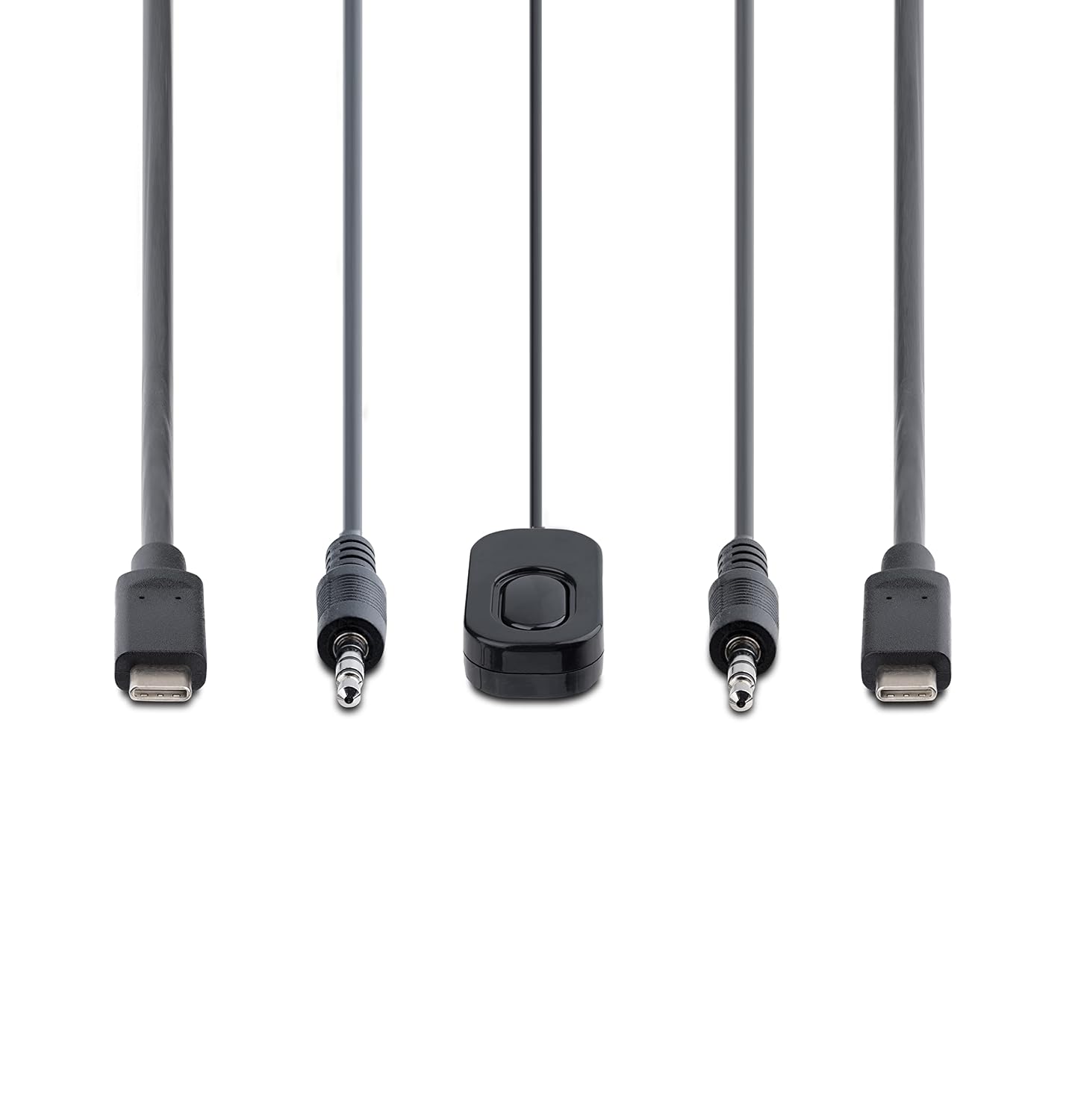 StarTech.com 2-Port USB-C Cable KVM Switch, 4K 60Hz DisplayPort Output, Compact KVM with 4ft/1.2m USB Type-C/Audio Integrated Host Cables, Bus Powered, Remote/Hotkey Switching (C2-D46-UC2-CBL-KVM)