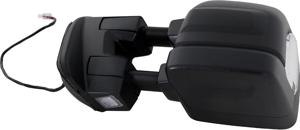 Kool Vue Driver Side Power Heated Towing Mirror for Nissan Titan 2017-2021 With Signal Light, Blind Spot Monitor & Puddle Lamp Textured