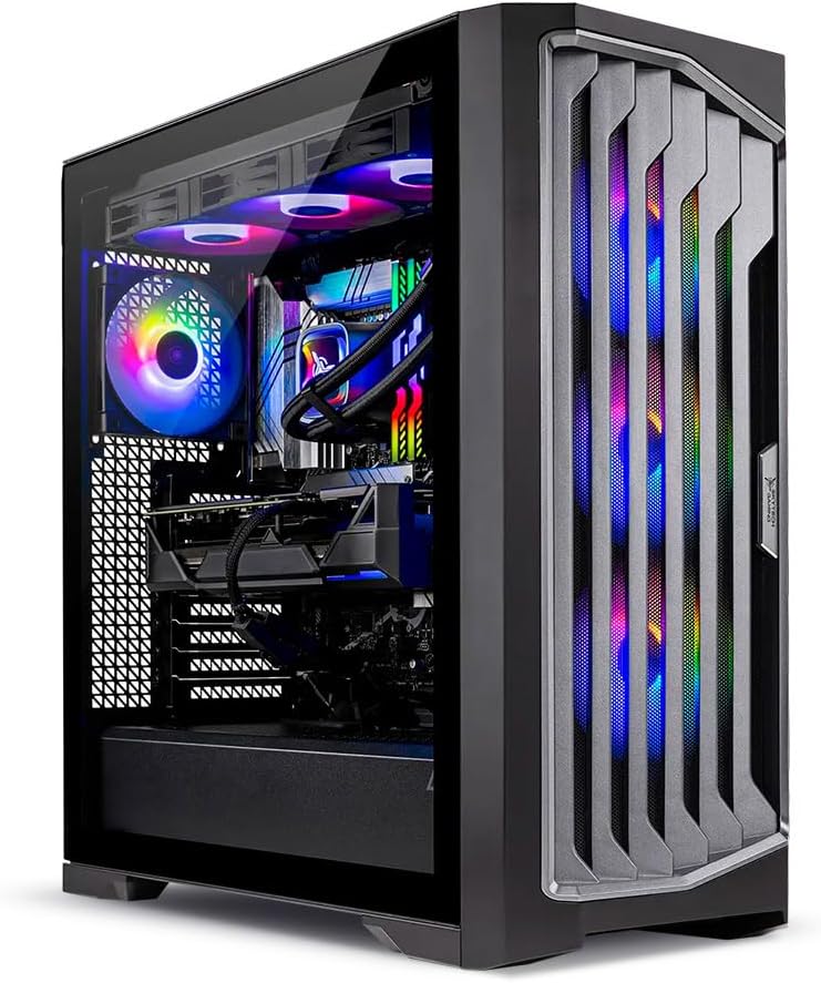 Skytech Gaming Legacy 4 Gaming PC, Intel i9 14900K 3.2GHz, NVIDIA RTX 5070 12GB VRAM, Z790 Board, 1TB Gen4 NVMe SSD, 32GB DDR5 RAM 6000, 850W Gold ATX 3 PSU, 420 ARGB AIO, WI-FI 5, Windows 11