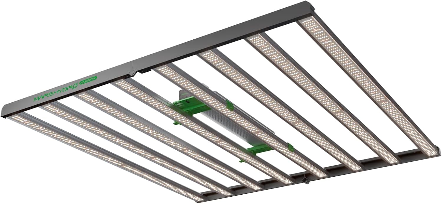 MARS HYDRO 2024 FC-E1000W Foldable Bar Style Led Grow Lights for Indoor Plants Diode Full Spectrum Growing Lamp 1000Watt 5x5FT Dimmable Daisy Chain Commercial Achieve 2.8umol/J 3G/W