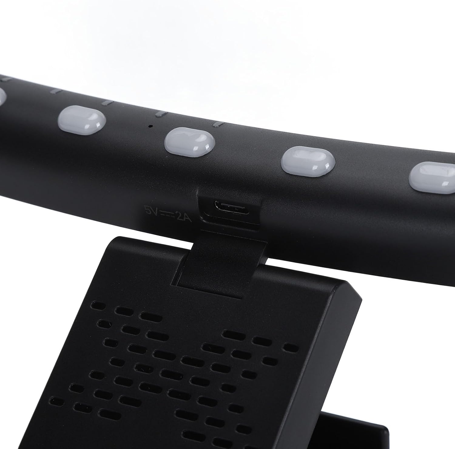 2 In 1 RGB Monitor Light Bar, Curved Computer Monitor Lamp Bar, Dual Light Source with Voice Activated Musical Rhythm, Eye Caring Screen Light Bar for Office Gaming Desk