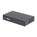 StarTech.com 2-Port Dual-Monitor DisplayPort KVM Switch, RS232 Serial Control, 4K 60Hz, 2X USB 5Gbps Hub Ports, 2X USB 2.0 HID Ports, Hotkey/Pushbutton Switching, TAA Compliant (P2DD46A22-KVM-SWITCH)