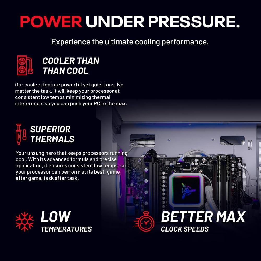 Skytech Gaming Archangel 5 Gaming PC, AMD Ryzen 7 9700X 3.8GHz, NVIDIA RTX 5060 Ti 8GB VRAM, 1TB NVMe SSD, 24GB DDR5 RAM 6000, 750W Gold PSU, 360 ARGB AIO, WI-FI 5, Windows 11, Desktop