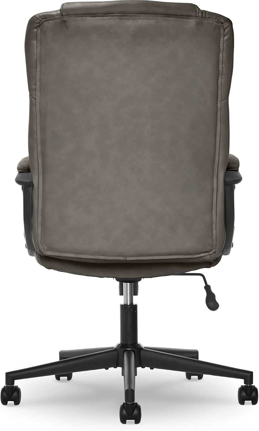 Serta Connor Executive Office Chair, Ergonomic Computer Chair with Layered Body Pillows, Contoured Lumbar, Adjustable Seat Height, Bonded Leather, Gray