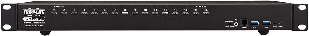 Tripp Lite DisplayPort/USB KVM Switch 16-Port Audio/Video 4K 60Hz 1URM (B024-DPU16)