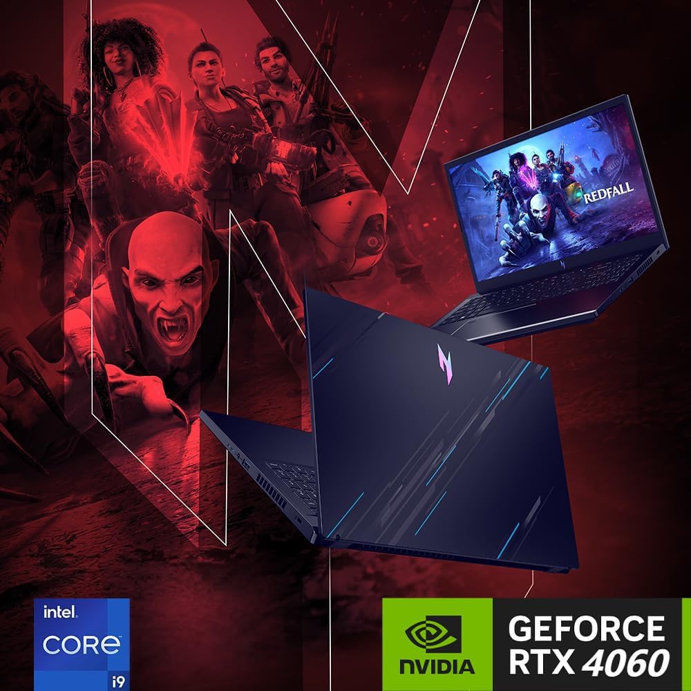 acer Nitro V15 Gaming Laptop, Microsoft Office Lifetime License & Windows 11 Pro, Intel i9-13900H Processor, NVIDIA GeForce RTX 4060, 32 GB DDR5 RAM, 1 TB SSD, 15.6' FHD 144Hz Display, Backlit