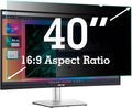 40 Inch Privacy Screen Filter for Widescreen 16:9 TV Monitor | Privacy Shield | Anti-Glare | Anti-Blue light | Eye Protection | Anti Spy | Computer Security Private Filter Protector