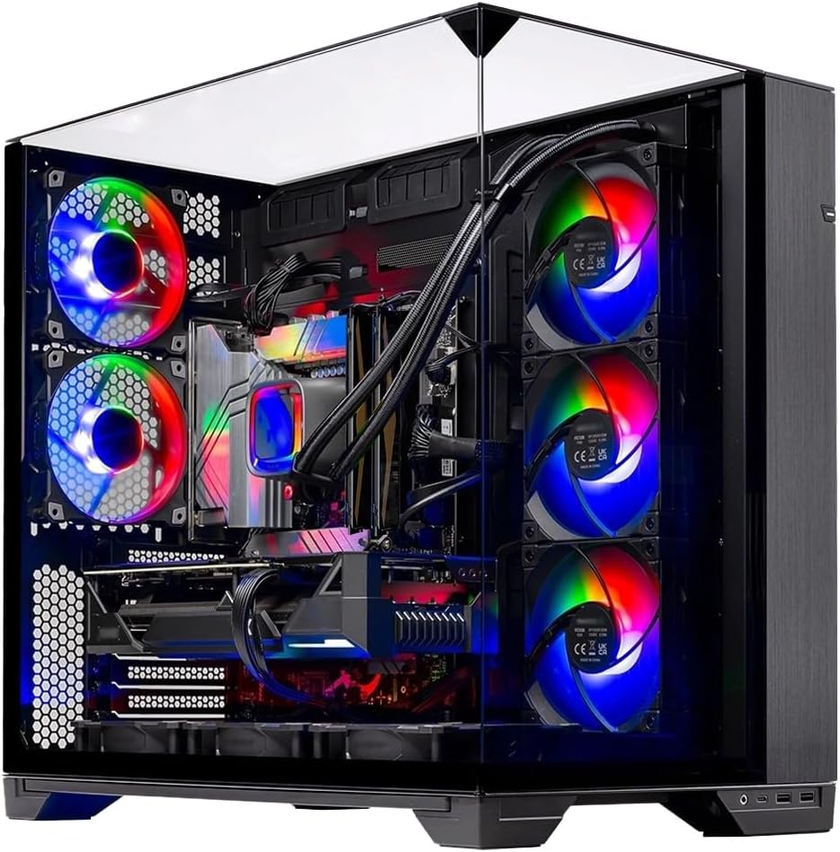 Skytech Gaming O11 Vision Gaming PC, AMD Ryzen 7 9850X3D 4.7GHz, NVIDIA RTX 5080 16GB VRAM, 1TB Gen4 NVMe SSD, 32GB DDR5 RAM 6000, 850W Gold ATX 3 PSU, 360 ARGB AIO, WI-FI 5, Windows 11, Desktop