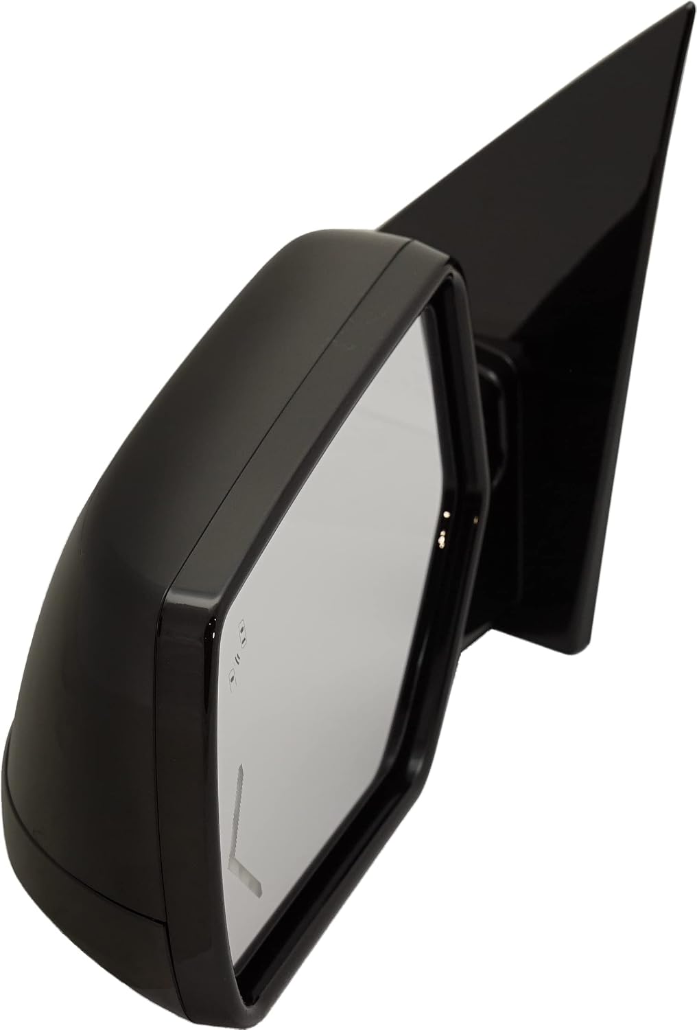 Kool Vue Left Power Heated Mirror for Chevrolet Tahoe Suburban 2015-2020 Power Fold With Signal Light, Blind Spot Monitor, Memory & Puddle Lamp; Without Auto-Dimming with 2 Caps With Object Sensor