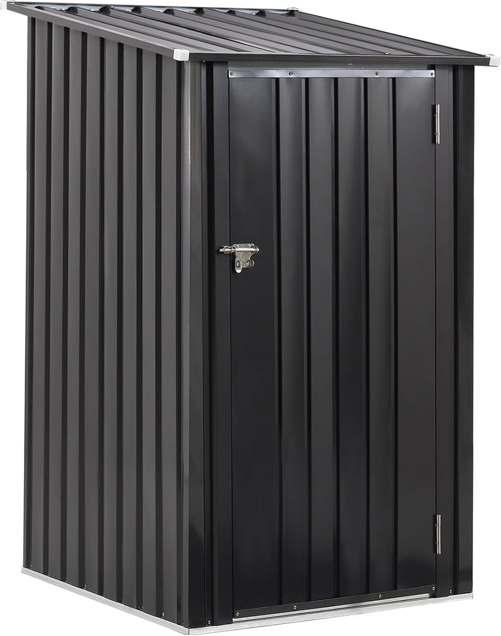 Ball & Cast 3x3 FT Outdoor Storage Shed,Metal Steel Garden Tool Cabinet with Single Lockable Door,Utility Waterproof House Shelter for Shovels, Umbrellas, Antennas, Escalators,Dark Gray