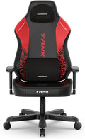 DXRacer Tank XXL Ergonomic Video Gaming Chair for Adults, Office Reclining Computer Chair with Magnetic Head Pillow and Lumbar Support, Racing Style Height Adjustable (EPU Leatherette, Black Red)
