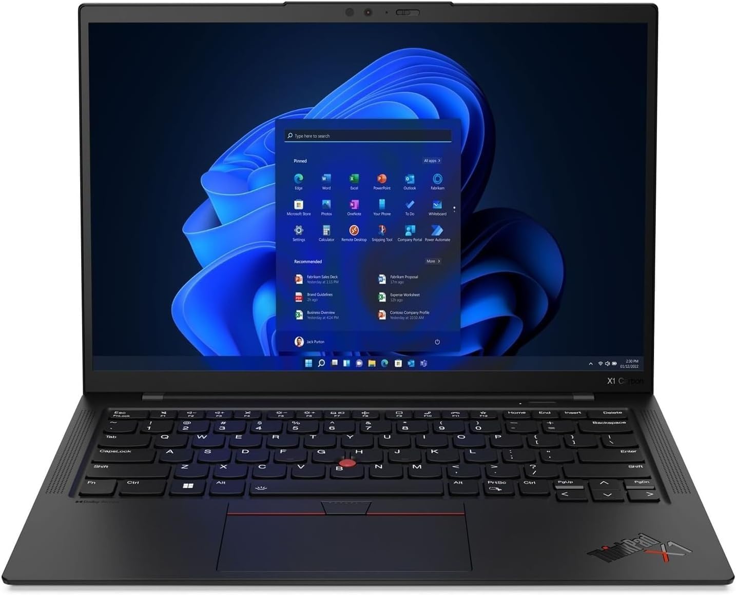 Lenovo Gen 11 ThinkPad X1 Carbon Laptop with Intel Intel Core i7-1365U vPro Processor, 14' WUXGA 100% sRGB 400 nits Touchscreen, 32 GB LPDDR5 1 TB SSD, Fingerprint, Backlit KB, Windows 11 Pro