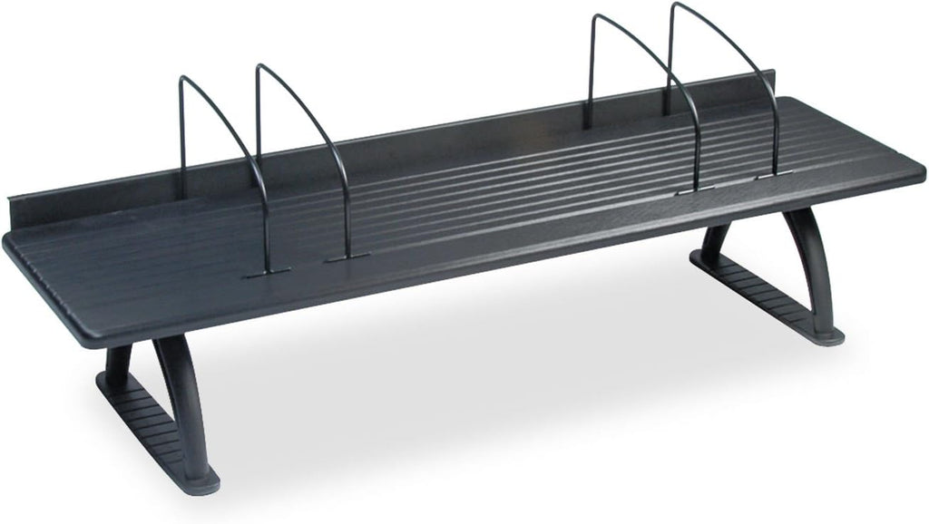 Safco 3603BL Wood Desk Riser, Optimize Supplies and Monitor Heights, Organize Desk and Tables, 8.25 Inch riser, Black