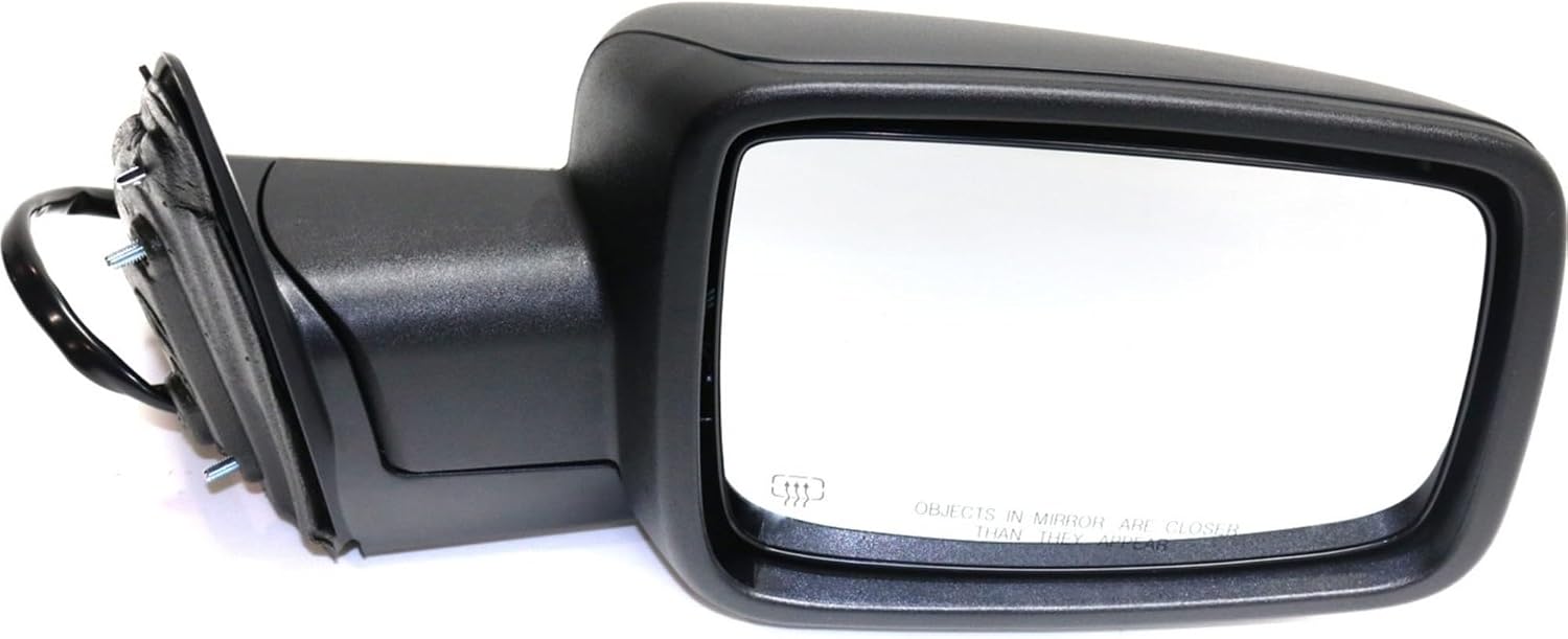 Garage-Pro Power Heated Mirrors For Ram 1500 2013-2018, Dodge Ram 1500 Accessories, Textured, Power Fold With Signal Light & Puddle Lamp; Without Blind Spot Monitor & Memory