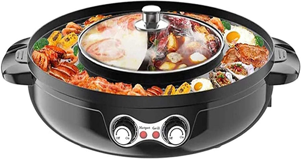 1200W Smokeless Electric Grill Plate Non Stick Griddle Plate Indoor BBQ Family Health Grill for Home Outdoor Courtyard Dinner,Household Nonstick Electric Griddle