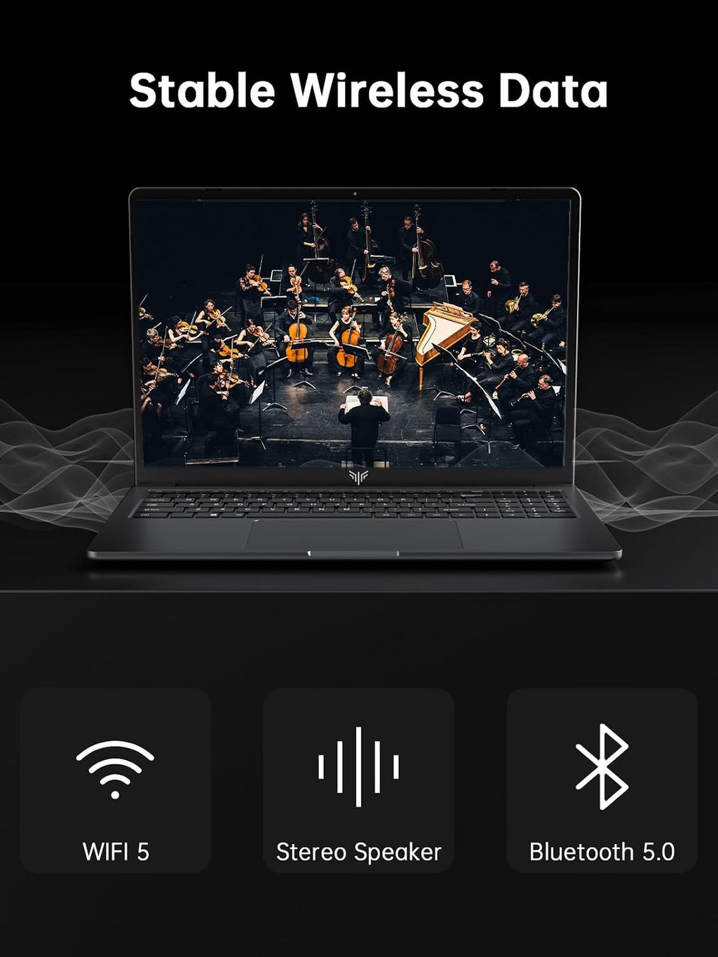KAIGERR Laptop, 16GB DDR4 512GB SSD Laptop Computer, 16.0inch Windοws 11 Laptop with Ιntel 12th Quad-Core Processor(Up to 3.4GHz), 1920P FHD Display, WiFi 6, USB3.2, Type_C