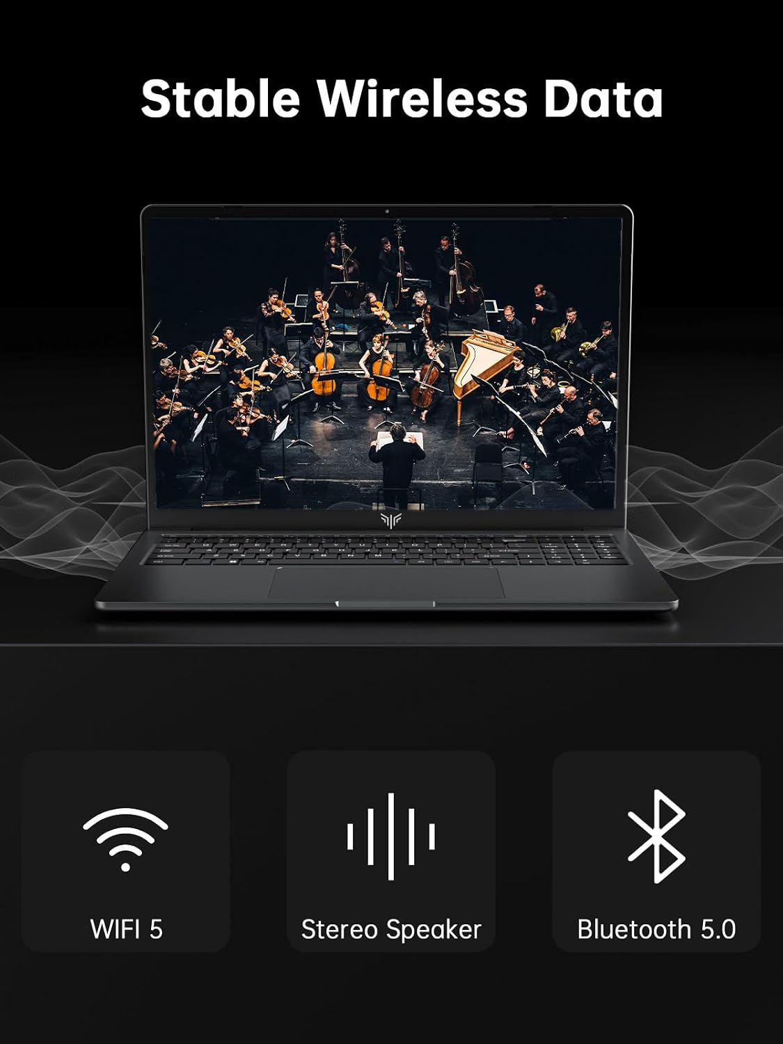 KAIGERR Laptop, 16GB DDR4 512GB SSD Laptop Computer, 16.0inch Windοws 11 Laptop with Ιntel 12th Quad-Core Processor(Up to 3.4GHz), 1920P FHD Display, WiFi 6, USB3.2, Type_C