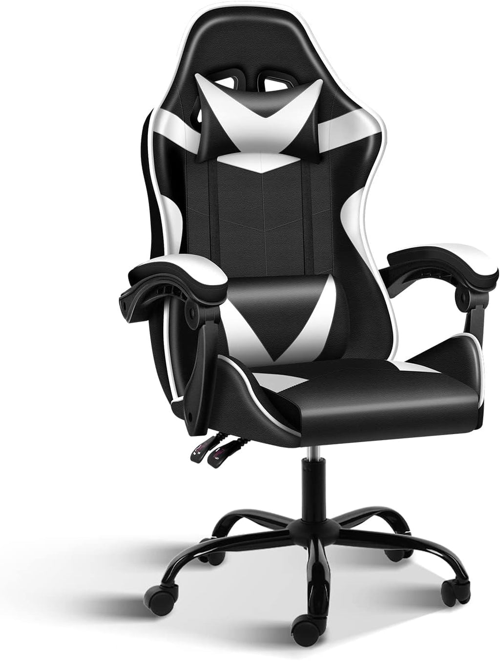 YSSOA Gaming Chair, Big and Tall Gamer Chair, Racing Style Adjustable Swivel Office Chair, Ergonomic Video Game Chairs with Headrest and Lumbar Support