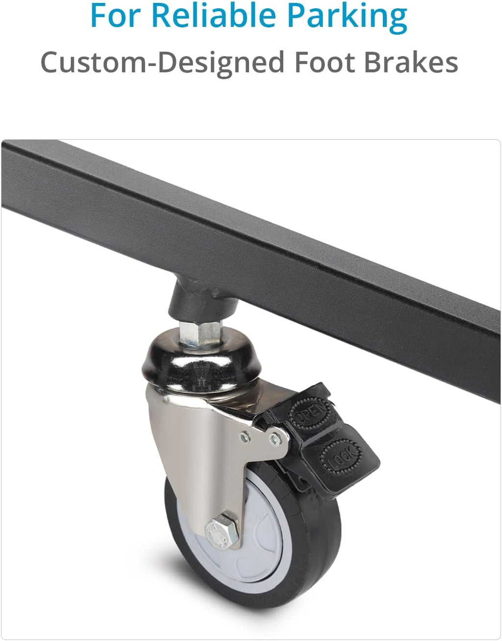 PROAIM 6.16ft Double Riser Rolling Monitor Stand with 5/8' Mount. Includes Rocky Mountain Leg. Height Ranges 33' to 74'. Payload: 33kg/72lb (TP-MNST-01)