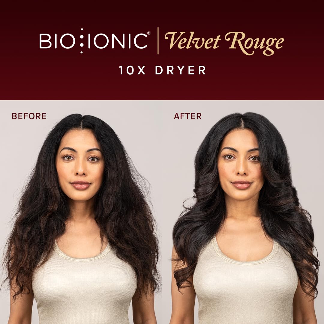 Bio Ionic 10X Ultralight Speed Hair Dryer, Blow Dryer with Adjustable Heat & Speed, Memory Function, Professional Hair Styling Tool for Fast, Frizz-Free Hairstyles