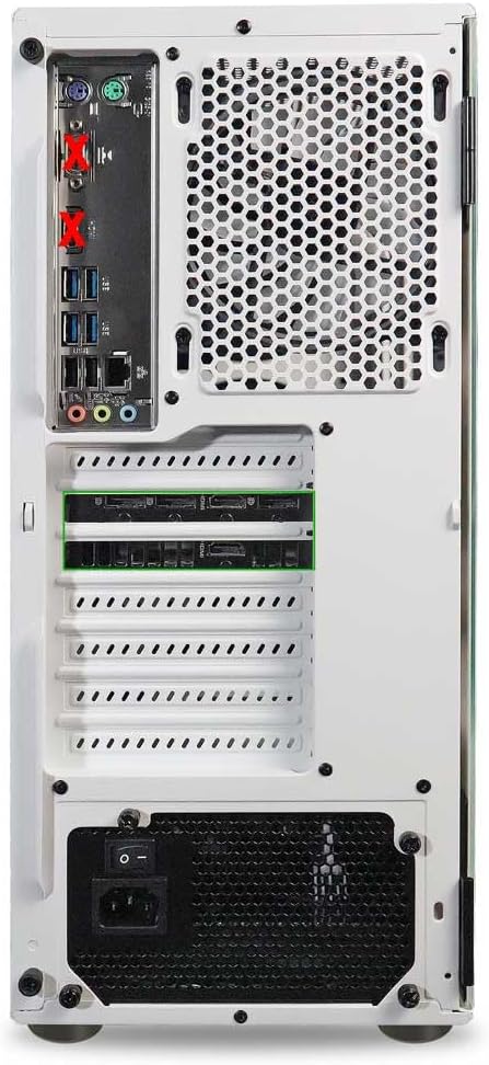 ViprTech Rebel 4.0 Gaming PC - AMD Ryzen 7 (4.1Ghz Turbo), RTX 4060 8GB, 16GB DDR4 RAM, 1TB SSD, VR-Ready, Streaming, WiFi BT, RGB, Win 11 Pro, Prebuilt Desktop Computer White