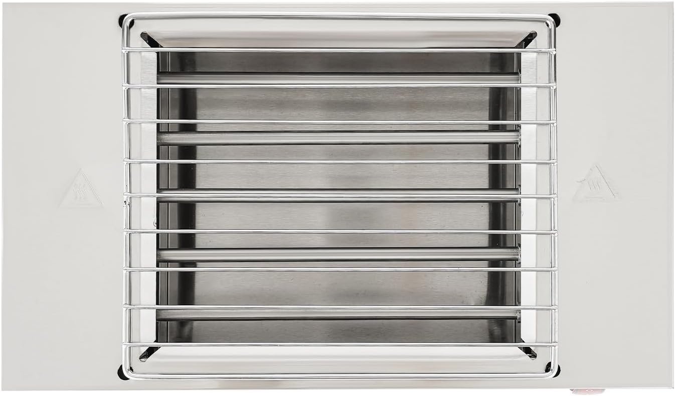 Electric Grill, 1500W Portable Stainless Steel Electric Barbecue Accurate Temperature Control（32-446 ° F）, Melting Machine for Steak Pizza Bacon Omelets for Outdoor Camping/Home/Commercial Use