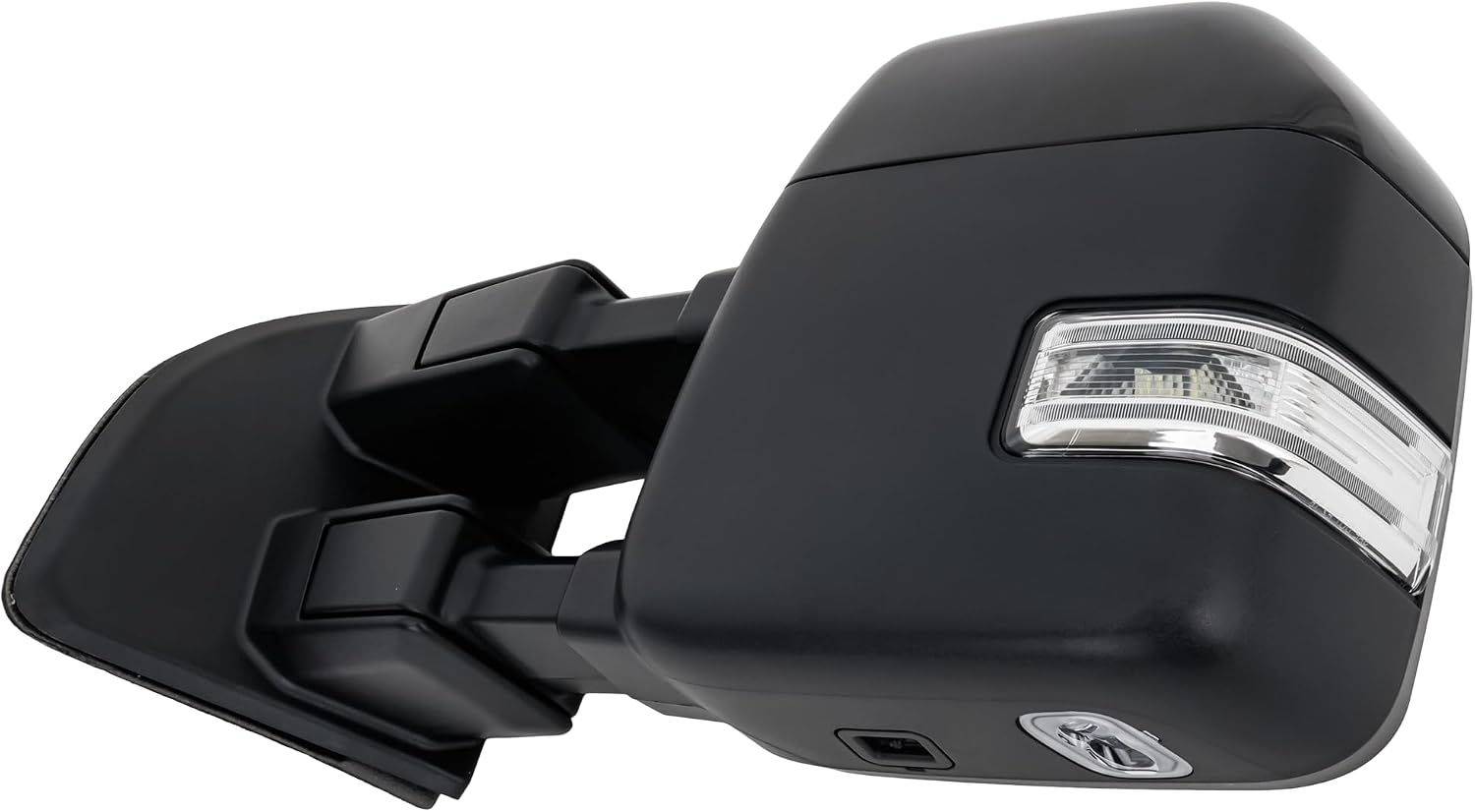 Kool Vue Power Heated Tow Mirrors for Ford F-250 F-350 F-450 Super Duty 2020-2022, Power Fold, Signal Light, Blind Spot Monitor, Memory, Puddle Lamp, Paintable, Driver Side Mirror Replacement