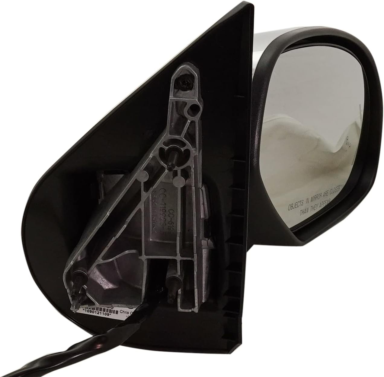 Kool Vue Passenger Side Power Heated Mirror For Chevrolet Tahoe Suburban 1500 GMC Yukon 2007-2014, Passenger Side Mirror, With Signal Light, Blind Spot Monitor, Memory & Puddle Lamp, Chrome