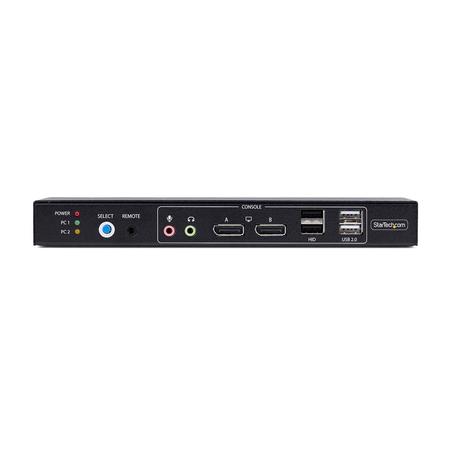 StarTech.com 2-Port Dual-Monitor DisplayPort KVM Switch with Dual View Video Matrix, 4K 60Hz, 4X USB Hub Ports, TAA Compliant